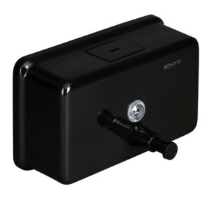 1200ml Horizontal Soap Dispenser - JDS - Onyx Black Painted Steel