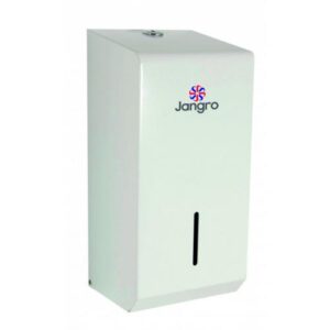 Toilet Paper Dispenser - Bulk Pack - Coated Metal - Jangro - White