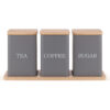 Tea, Coffee & Sugar Cannister Set