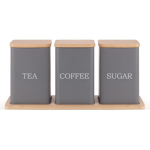 Tea, Coffee & Sugar Cannister Set